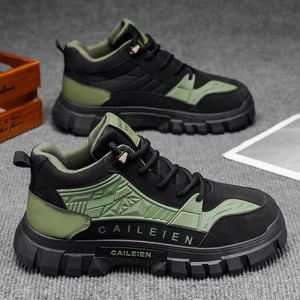 Bottes hautes pour hommes MA95, nouvelles bottes de randonnée d'automne, style britannique rétro, imperméables, antidérapantes, à semelle épaisse, résistantes à l'usure, bottes de travail - Product Image 2