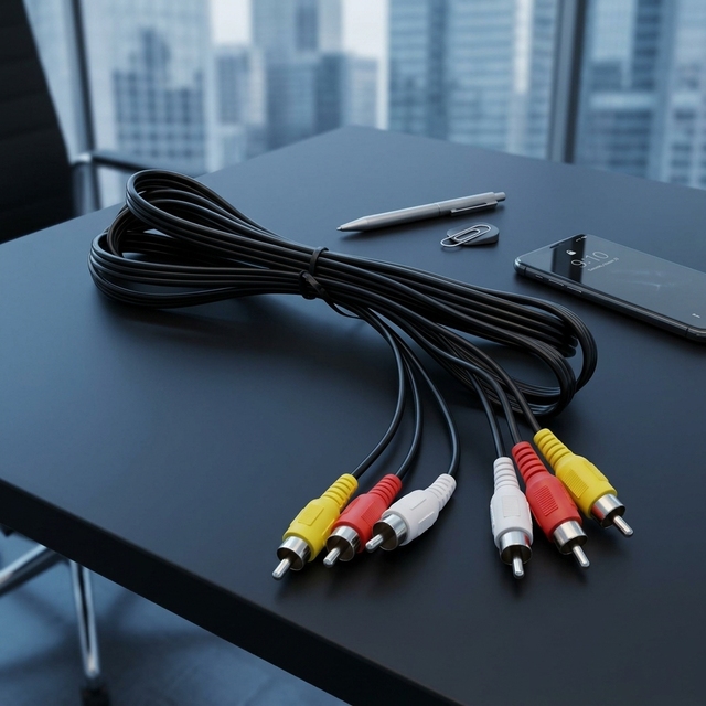 3 RCA Cable Audio Video Composite Male to Male DVD Cable Custom Length 3RCA to 6RCA AV Cord for Television DVD Player
