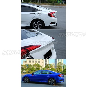 Aileron arrière de coffre, aileron de toit, kit carrosserie pour Honda Civic 10ème génération 2016-2018, kits de style - Product Image 3