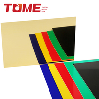 Feuille de gravure laser abs 1.35mm, feuille de plastique double couleur à vendre