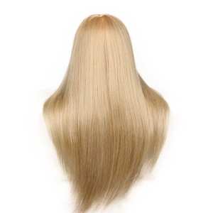 Cabezas de Maniquí para Pelucas, Cabeza de Maniquí Rubia para Entrenamiento de Cosmetología, Maniquí de Entrenamiento con Cabello Mixto No Remy - Product Image 6