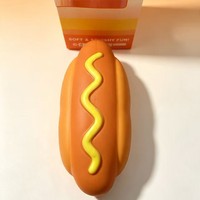 Jouet anti-stress à presser en TPR, très grand, en forme de hot-dog simulé, le plus vendu pour la décompression