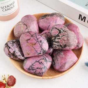 Wholesale High Quality Healing Crystal Crafts Natural <b>Small</b> Rhodonite Crystal Heart for Home Decoration and Energy - Product Image 4