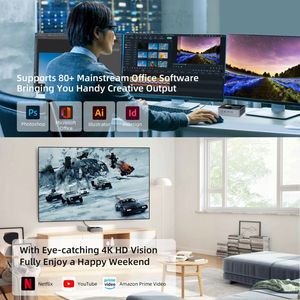 Mini <span class=keywords><strong>PC</strong></span> BMAX B8 Plus avec Windows 11, 24 Go de RAM DDR4, 512 Go de stockage, processeur Intel Core i5-12600H de pointe, prend en charge la sortie sur 3 moniteurs, prise EU - Product Image 5