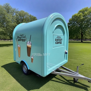 Carrito Redondo para Hot Dogs y Snacks con Ventana de Servicio Comercial Personalizable, Remolque de Concesión de Jugos, Camión de Comida - Product Image 4