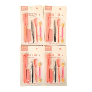 Set de Pinzas y Peine para Dar Forma y Recortar las Cejas, Depiladora con Cuchilla Plegable, Herramientas de Belleza Rosadas para Mujeres - Product Image 3