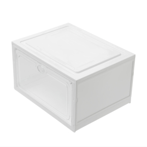 Wholesale stacked shoe storage boxes, plastic transparent sports shoe boxes, display shoe covers