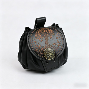 Pochette de ceinture médiévale Yggdrasil Arbre de Vie - Sac à dés Viking <span class=keywords><strong>Nordique</strong></span> pour LARP, Cosplay et DND - Product Image 5