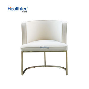 नाखून सैलून फर्नीचर सफेद लक्जरी पेडीक्योर ग्राहक कुर्सी के साथ धातु पैरों के साथ - Product Image 4