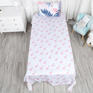 Ensemble de literie pour tout-petits Flamant rose imprimé numérique 3D Fille 100% coton Ensemble de couette de luxe pour bébé et enfant - Product Image 5