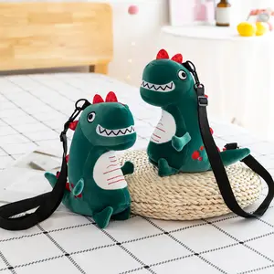 제조 업체 직접 판매 새로운 장난감 봉제 공룡 가방 싱글 숄더 크로스 바디 가방 어린이 변경 배낭 만화 공룡
