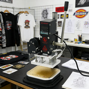 Máquina de Prensa Manual en Caliente para Grabado y Estampado de Logotipos Personalizados en Cuero, Madera y Papel - Product Image 2