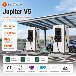 สถานีชาร์จเร็ว Starcharge Jupiter V5 60kW CCS2 200A IP55 IK10 ระบบ Smart O&M รองรับเครือข่าย 4G คู่ OCPP 1.6 2.0.1 สำหรับรถยนต์ไฟฟ้ากระแสตรง - Product Image 1