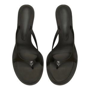 Sandalias de tacón alto de aguja con punta abierta para mujer, talla grande 45, para fiesta, ajuste ancho, de gamuza de colores mixtos - Product Image 2
