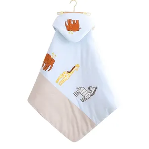 الطفل بطانية الوليد النوم التفاف مقنعين قماش قمط الطفل البطانيات القطن قماط