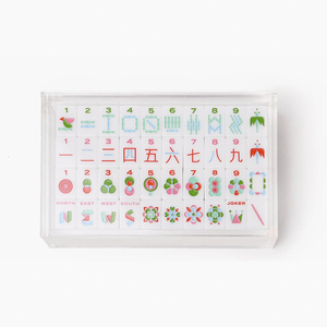 Tessere Mahjong Personalizzate in Acrilico CNC, Stile Americano e Giapponese, 160 Pezzi, Colori Completi in Perspex - Product Image 2