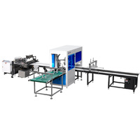 Machine de positionnement visuel entièrement automatique pour boîtes avec couvercle et plateau, dotée d'une fonction de collage de boîtes