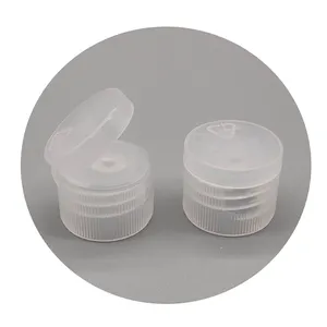 20mm PP screw hand sanitizer cap with PETG bottle FFC2001 hot sales 20/410 plastic flip top cap for lotion cosmetic packaging
