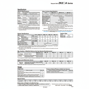 เครื่องดูดฝุ่นอุตสาหกรรมแบบ ZZK203A-A1L-A นิวเมติก SMC - Product Image 1