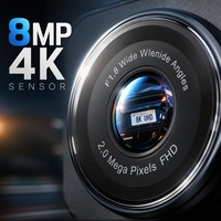Caméra de tableau de bord de voiture, enregistreur vidéo, objectif unique, 1080P, vision nocturne, DVR, contrôle par application WiFi, écran IPS 3 pouces, batterie 200 mAh, USB Mini, 1 an