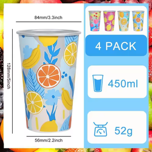 Vente chaude Changement de Couleur Jetable 360ml 450ml Tasse Boire Froid Tasse En Aluminium Réutilisable pour Pary Promotion Cadeau - Product Image 4