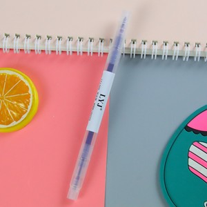 Dễ thương Highlighter bút văn phòng phẩm đôi tip huỳnh quang Bút Đánh Dấu 6 màu sắc đánh dấu bút - Product Image 5