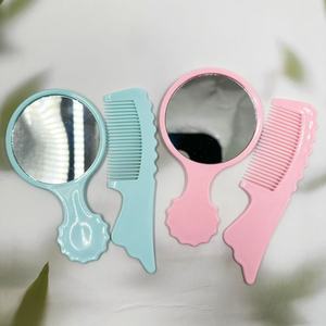 Juego de espejo y peine para niños de estilo nórdico con mango, diseño ideal para Instagram, práctico juego de 2 piezas, precio directo de fábrica. - Product Image 2