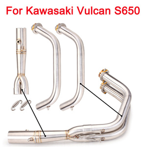 Tubo de escape de motocicleta LEO TOC con silenciador DB para Kawasaki Vulcan S650 650s <span class=keywords><strong>650</strong></span> S VN650 EN650 Pit Bike Elbow - Product Image 5