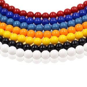 10mm Stock Vente Coloré <span class=keywords><strong>Peinture</strong></span> Verre Bracelet Perles Fabrication De Bijoux Pierre Synthétique Naturelle Personnalisé Rouge Mélange Couleur Accessoire - Product Image 4