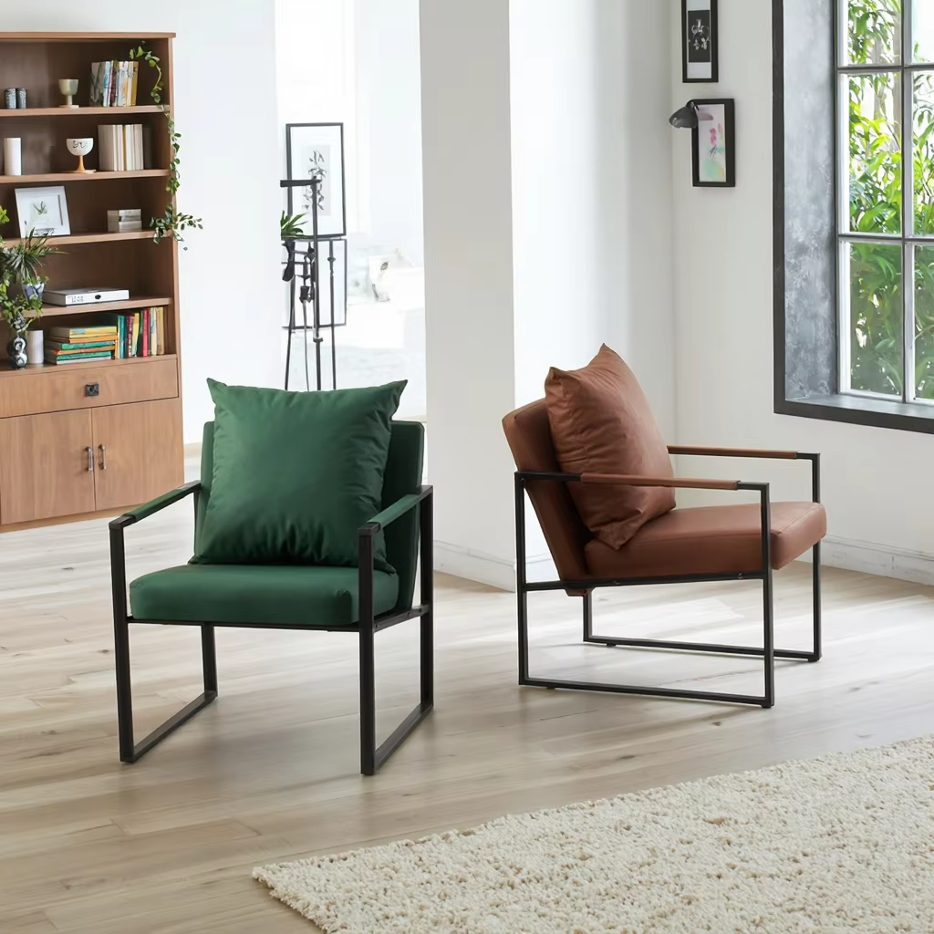 K High Quality Modern Accent Chairs Furniture Soft Comfortable Arm Chair Luxury Living Room Leisure Chairr Chair