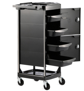 Beauty Salon <b>Trolley</b> Hairdressing Cart Salon Hair <b>Trolley</b> With Lock <b>Tool</b> Cabinet - Product Image 6
