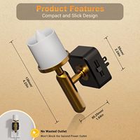 Lampu Malam LED ZHILAI, Lampu Sensor Senja hingga Fajar untuk Kamar Tidur, Lampu Lilin Tanpa Api yang Dapat Diredupkan