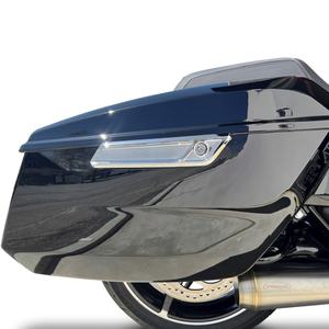 सीएनसी एल्यूमीनियम मोटरसाइकिल टूरिंग मॉडल काले मशीनी बॉल मेल्ड कालीबैग कवर - Product Image 6