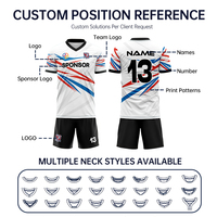Tenues de football personnalisées pour les jeunes, ensembles pour équipes et clubs, maillot de football complet, tissu respirant 100% polyester