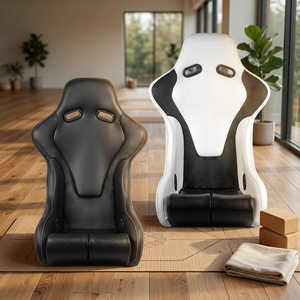Silla Gamer SSCUS APEX-CF Moderna, de Fibra de Carbono y Cuero PU, Asiento Completo Tipo Bucket, Respaldo Alto Reclinable, para Deportes Electrónicos y Carreras - Product Image 1