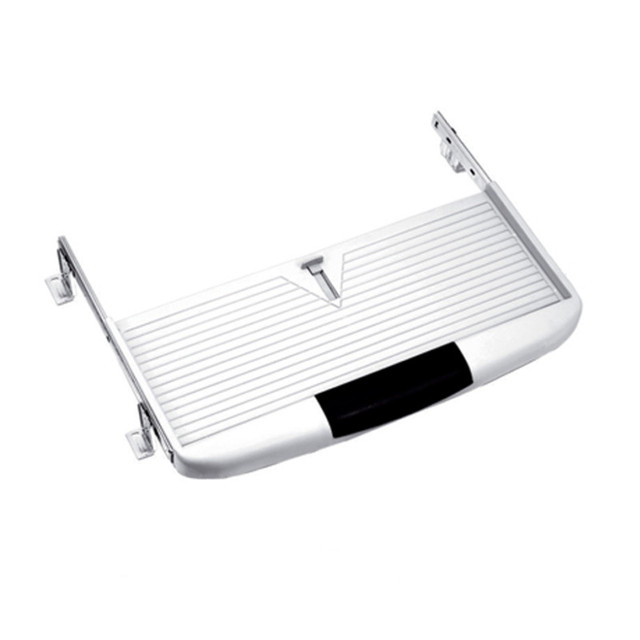 High Quality White Keyboard Drawer Tray Slide Out ABS Plastic Table Tray Office Desk Computer Keyboard Tray Under Desk