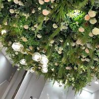 Guirlande de feuilles de fougère artificielles en plastique, verdure pour décoration intérieure et extérieure, plantes murales suspendues en herbe artificielle
