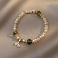 Bracelet élégant pour femme en perles d'eau douce baroques électroplaquées, style Instagram, mode coréenne chic, design personnalisé