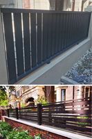 Barrière à lamelles en aluminium thermolaqué antirouille |   Clôture de jardin moderne en lattes pour la protection de la vie privée |   Utilisation sur chantier de construction |   Direct