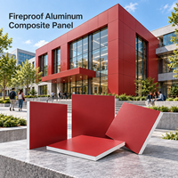 Panneau composite en aluminium ignifuge à motif bambou de 6 mm pour la décoration intérieure des magasins