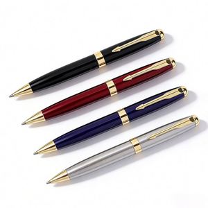 Black Silver Red Parker Metal Luxury Logo Metal Office & School <b>Gift</b> Ballpoint <b>Pen</b> - Product Image 1
