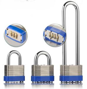 थोक उच्च सुरक्षा स्टील पॉलिश वाटरप्रूफ लैमिनेटेड संयोजन पैडलॉक 4 अंकों के साथ पैडलॉक - Product Image 6