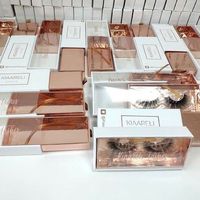 Caja de pestañas de diseño libre, etiqueta privada personalizada, caja de embalaje de pestañas falsas, cajas de pestañas postizas vacías de lujo