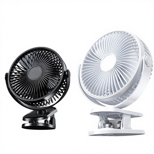 Quạt để bàn cỡ lớn 6 inch, dùng cho phòng ngủ, ký túc xá sinh viên, có đèn ngủ, pin lâu dài, động cơ không chổi than, kết nối USB - Product Image 1