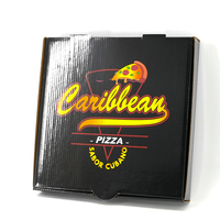 Boîte d'emballage personnalisée imprimée, brillante, de qualité alimentaire, unique, écologique, belle, durable, avec ruban, boîte à pizza