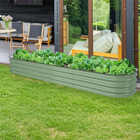 Lit de jardin surélevé en métal de 11 ''de haut lit de jardinière surélevé en métal pour la plantation extérieure de légumes
