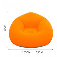 Pouf gonflable portable en forme de boule pour le commerce transfrontalier, canapé gonflable, fauteuils de salon