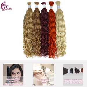 Cabello Humano Virgen a Granel con Ondas Naturales Sin Procesar FH # Paquete de Cabello Humano 350 sin Trama para Trenzas Boho - Product Image 5