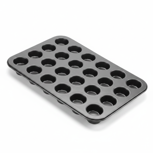 24 moules à muffins en acier Ø 4,5 cm pour la cuisson de gâteaux et de muffins pour boulangeries et restaurants - Product Image 2