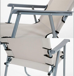 Chaise longue d'été pliable en acier et en métal pour l'extérieur, design moderne, chaise <span class=keywords><strong>de</strong></span> plage pliante pour adultes en <span class=keywords><strong>mer</strong></span> pour le camping - Product Image 5